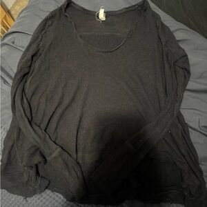 We The Free Black Long Sleeve Top
